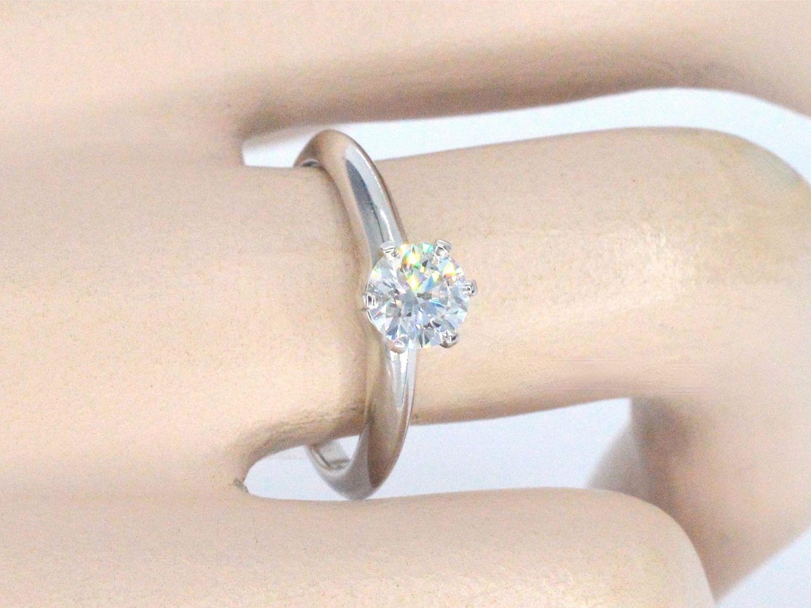 Platinum Tiffany & Co Ring with Diamond 0.71 carat 4