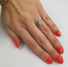 Platinum Tiffany & Co. Round Solitaire Diamond Ring