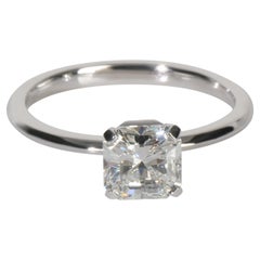 Platinum Tiffany & Co. Tiffany True Solitaire Engagement Ring, .91 Ct. F VS1