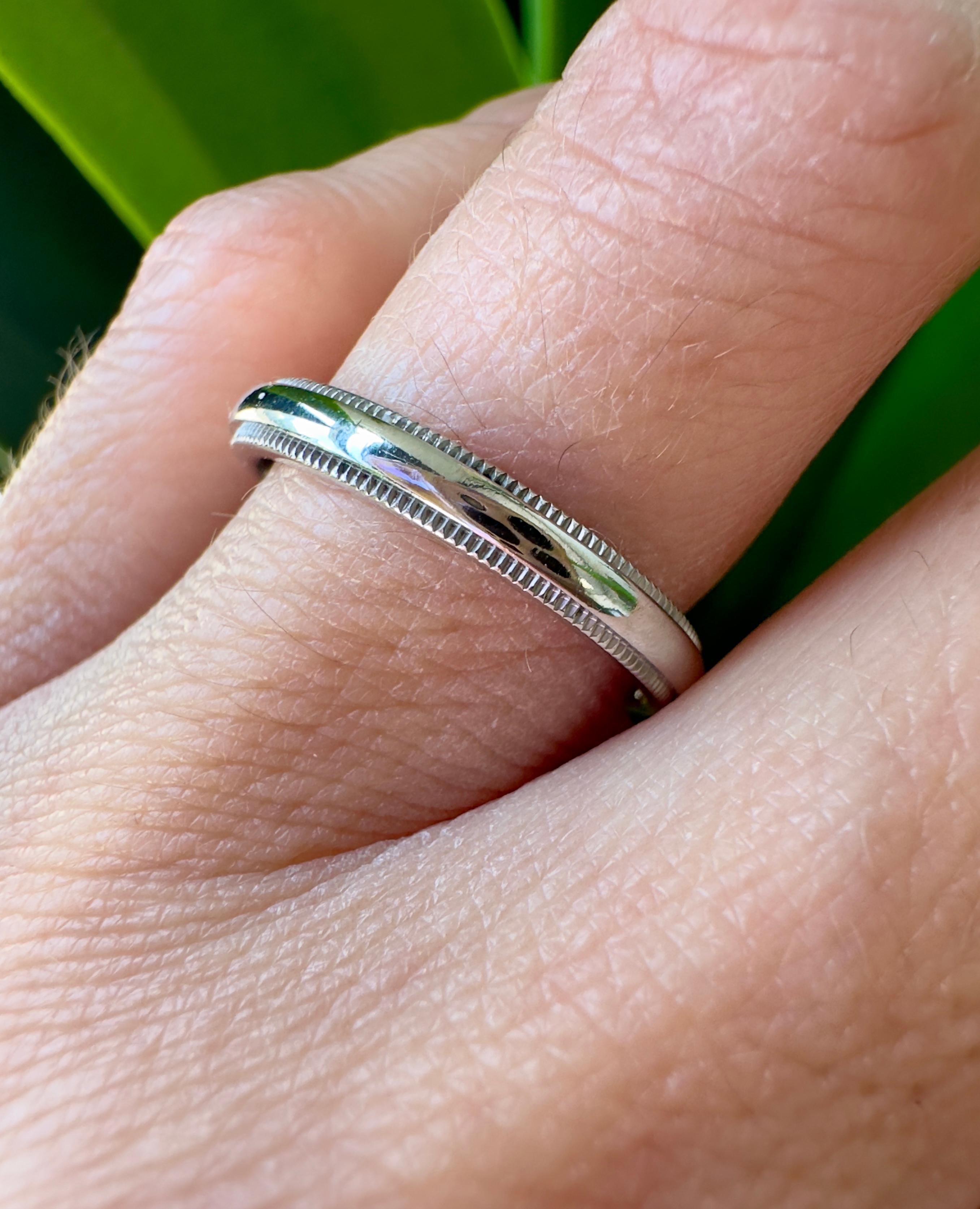 Platinum Tiffany & Co. Together Wedding Band For Sale 2