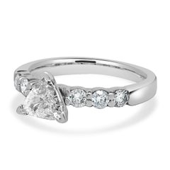 Platinum Trillion Cut Diamond Engagement Ring