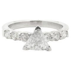 Platinum Trillion Cut Diamond Engagement Ring