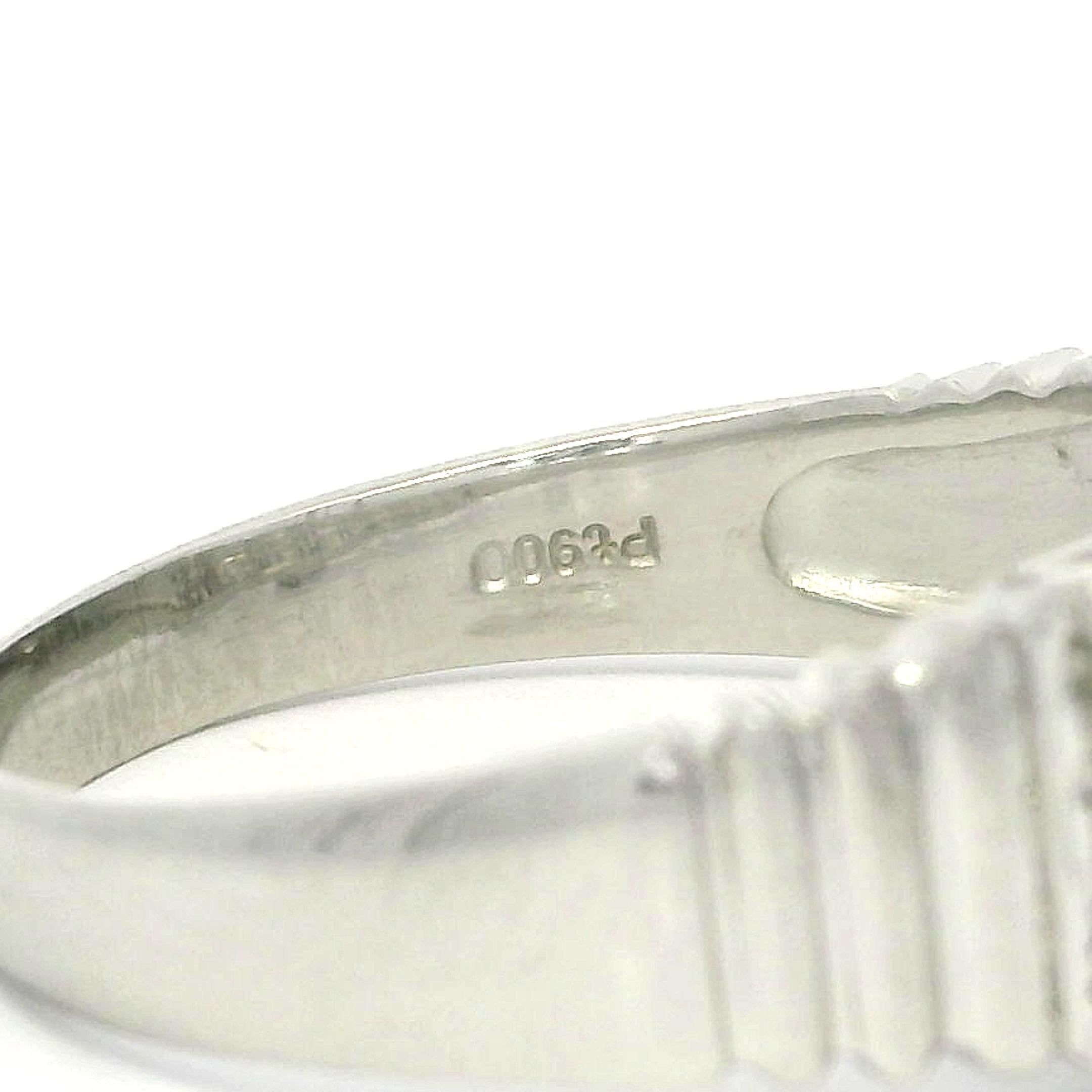 Platinum Unique Square Step Cut 1.0ctw Diamond Domed Pyramid Band Ring For Sale 7