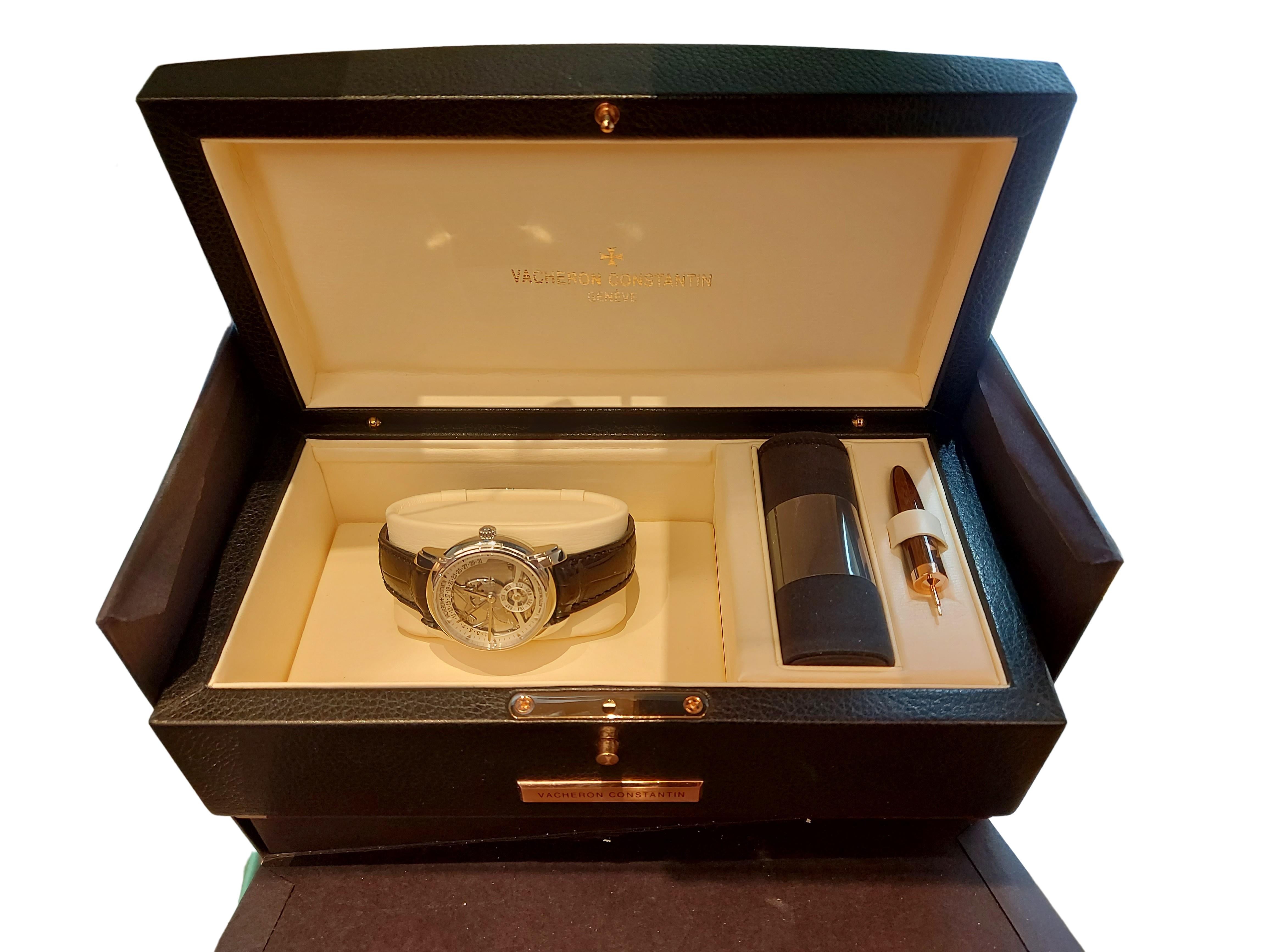Platinum Vacheron Constantin Skeleton Watch, Automatic, Les Historique, Limited For Sale 10