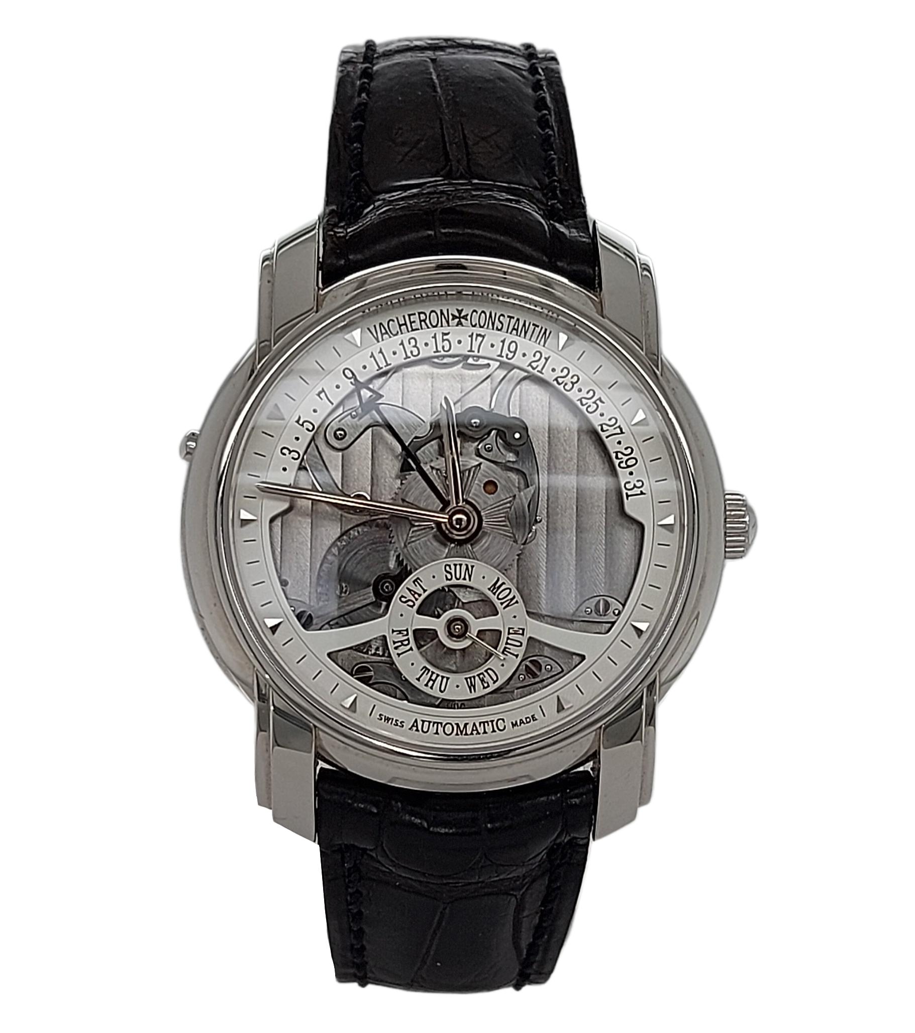 Women's or Men's Platinum Vacheron Constantin Skeleton Watch, Automatic, Les Historique, Limited For Sale