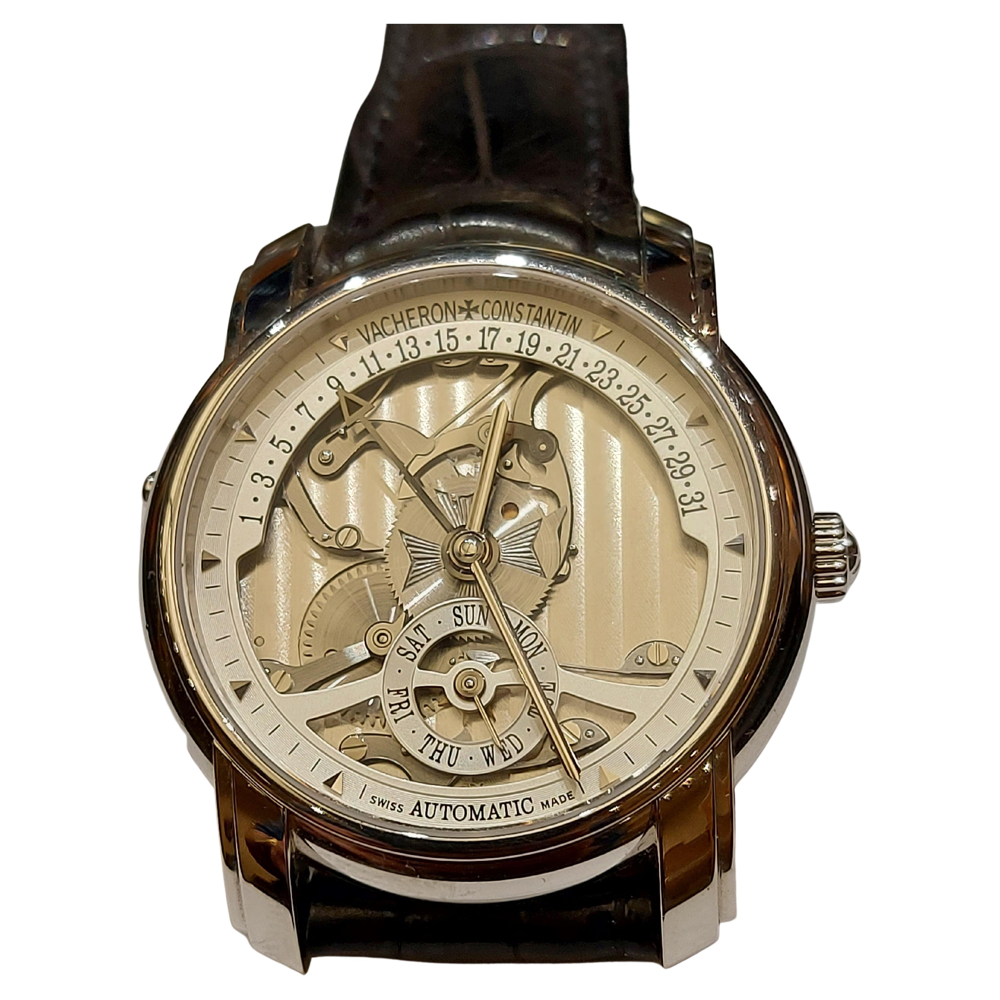 Platinum Vacheron Constantin Skeleton Watch, Automatic, Les Historique, Limited For Sale