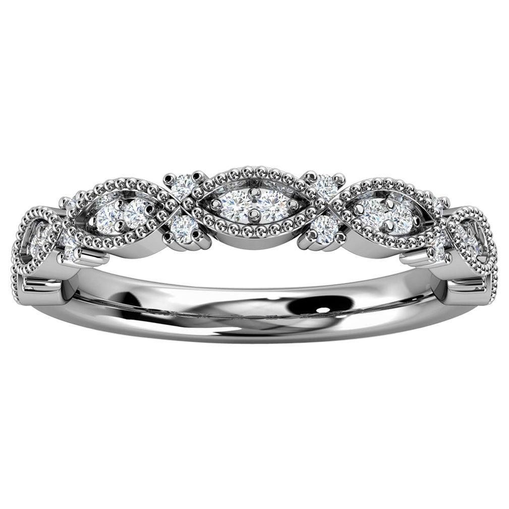 Platinum Valence Milgrain Diamond Ring '1/5 Ct. Tw'