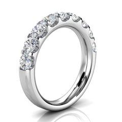 Platin Platin Valerie Micro-Prong Diamantring '1 1/2 Ct. „Cow's