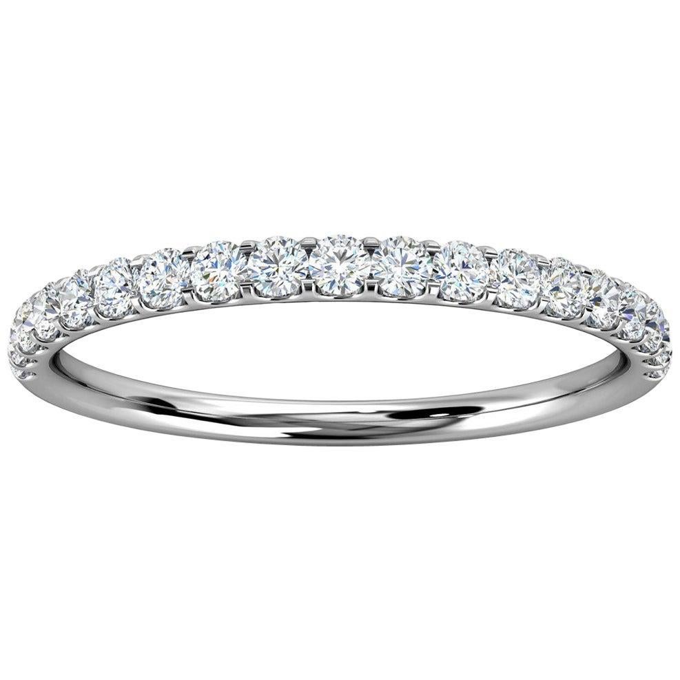 Platinum Valerie Micro-Prong Diamond Ring '1/4 Ct. tw'