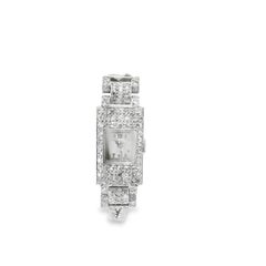 Platinum Van Cleef & Arpels Art Deco Diamond Watch Serial No. 27285 - 27.30GRA