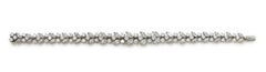 Van Cleef & Arpels Bracelet en platine avec diamants marquises et ronds brillants