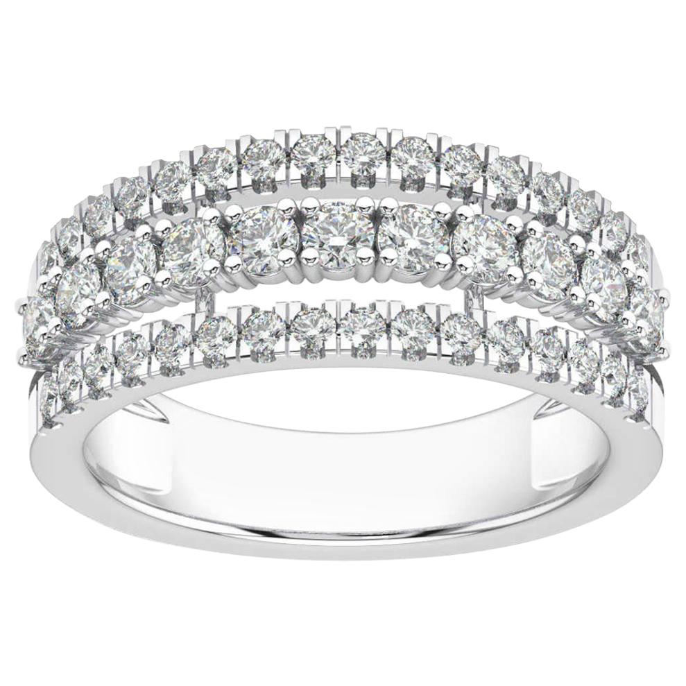 Platinum Vega Fashion Diamond Ring '1 Carat' For Sale