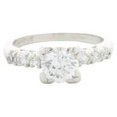 Platinum Vintage Art Deco Diamond Engagement Ring