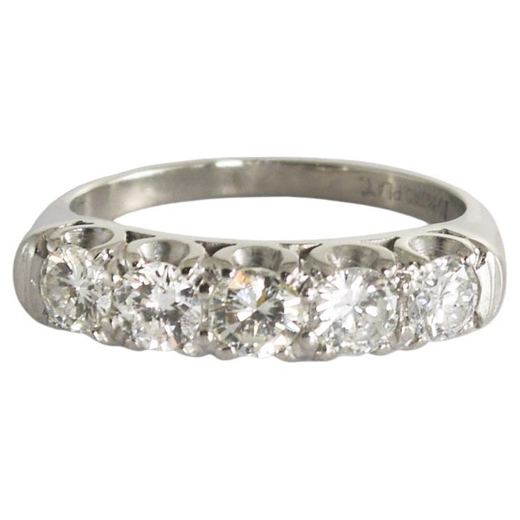 Platin Vintage Diamantring 1,20 Karat