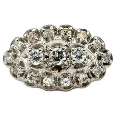 Platinum Vintage Style 0.50ctw Diamond Ring