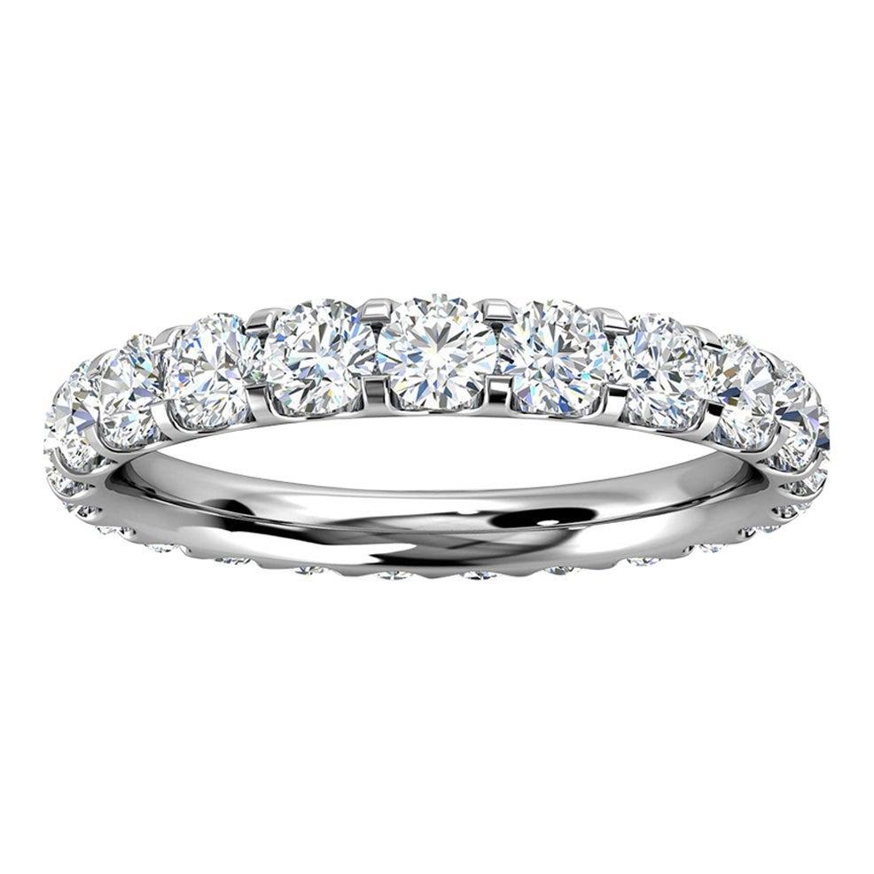 For Sale:  Platinum Viola Eternity Micro-Prong Diamond Ring '1 1/2 Ct. tw'
