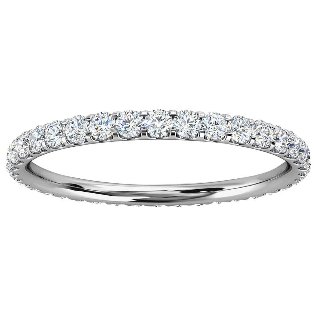 For Sale:  Platinum Viola Eternity Micro-Prong Diamond Ring '1/2 Ct. tw'