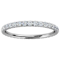 Platinum Viola Eternity Micro-Prong Diamond Ring '1/2 Ct. tw'