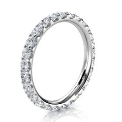 Platinum Viola Eternity Micro-Prong Diamond Ring '1 Ct. Tw'