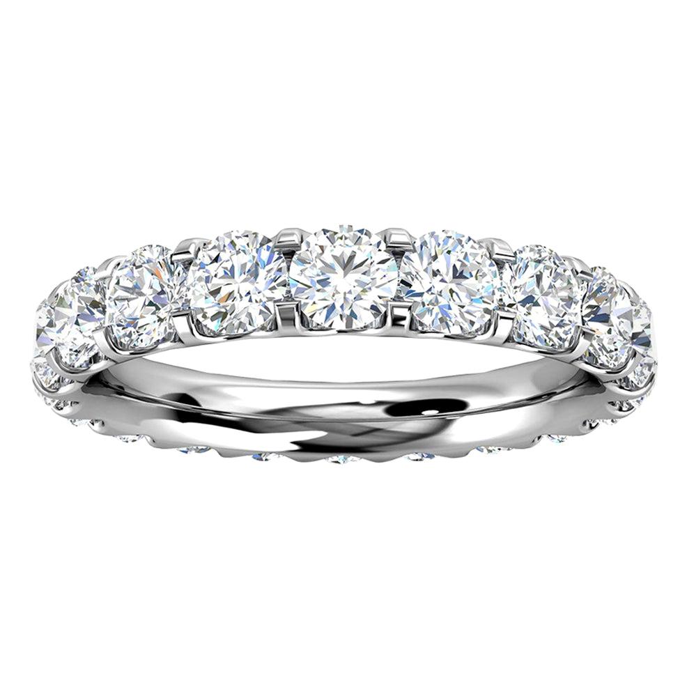 Platinum Viola Eternity Micro-Prong Diamond Ring '2 Ct. Tw'