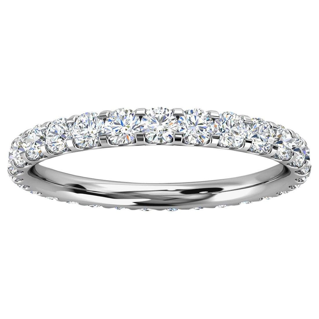 For Sale:  Platinum Viola Eternity Micro-Prong Diamond Ring '3/4 Ct. Tw'