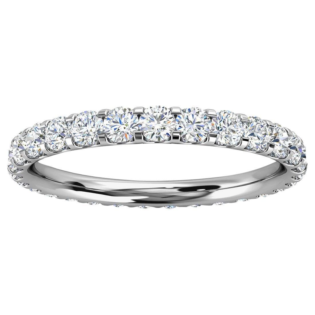 Platinum Viola Eternity Micro-Prong Diamond Ring '3/4 Ct. Tw'