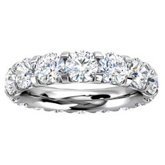 Platinum Viola Eternity Micro-Prong Diamond Ring '4 Ct. tw'