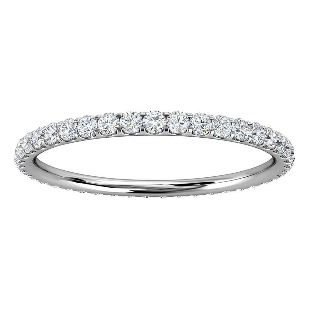 For Sale:  Platinum Viola Mini Eternity Micro-Prong Diamond Ring '1/3 Ct. tw'