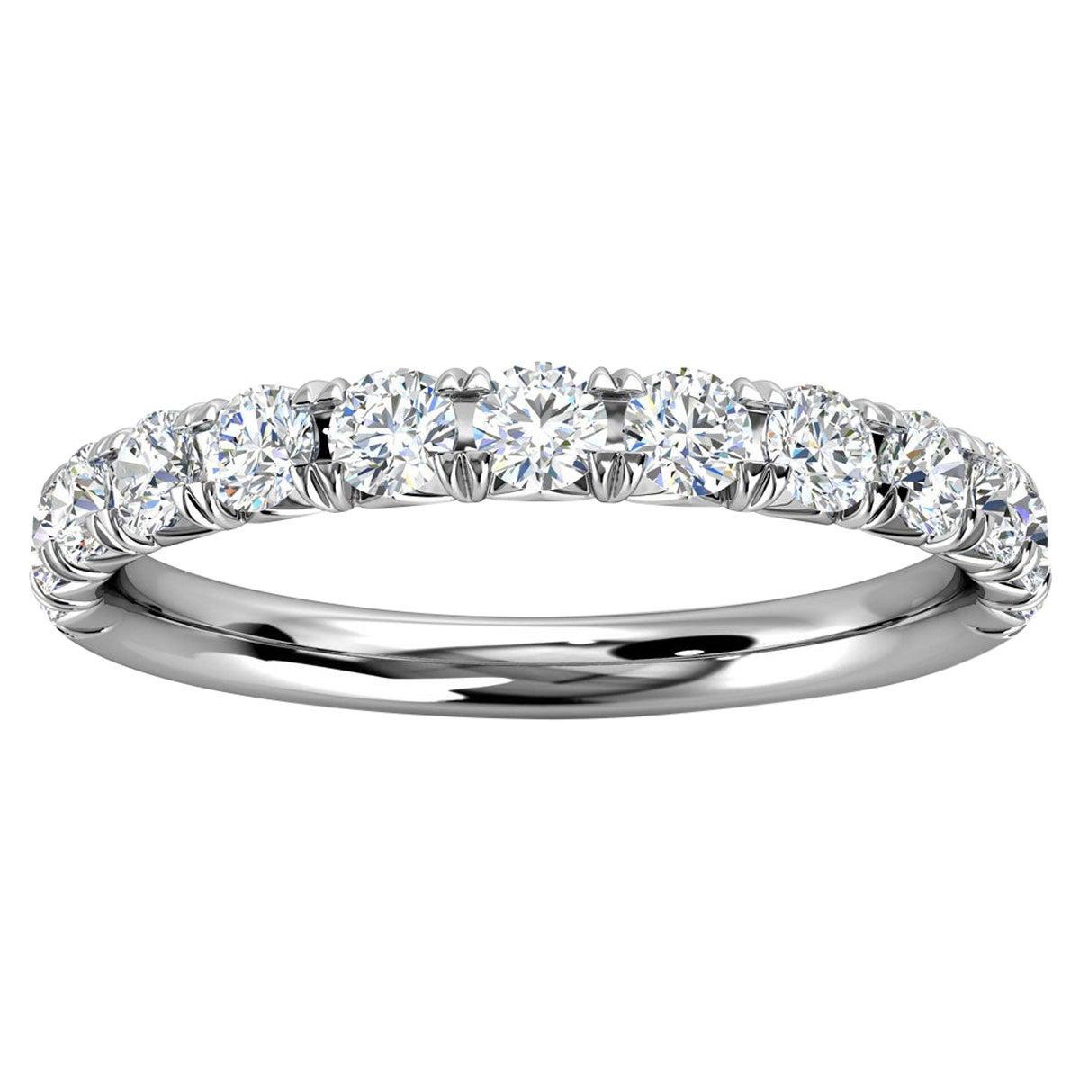 For Sale:  Platinum Voyage French Pave Diamond Ring '1/2 Ct. tw'