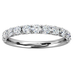 Platinum Voyage French Pave Diamond Ring '1/2 Ct. tw'