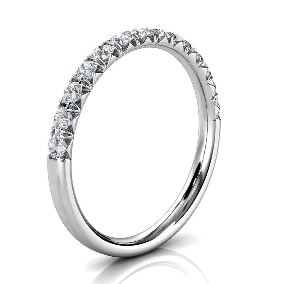 For Sale:  Platinum Voyage French Pave Diamond Ring '1/3 Ct. tw' 2