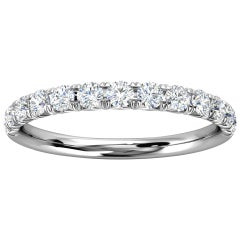 Platin Voyage Französischer Pavé Diamantring '1/3 Ct. tw'