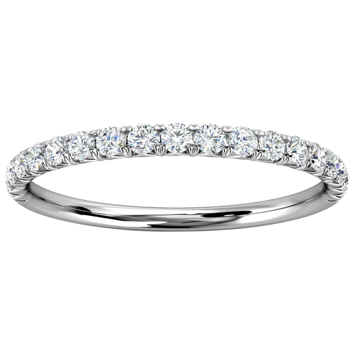 For Sale:  Platinum Voyage French Pave Diamond Ring '1/4 Ct. Tw'
