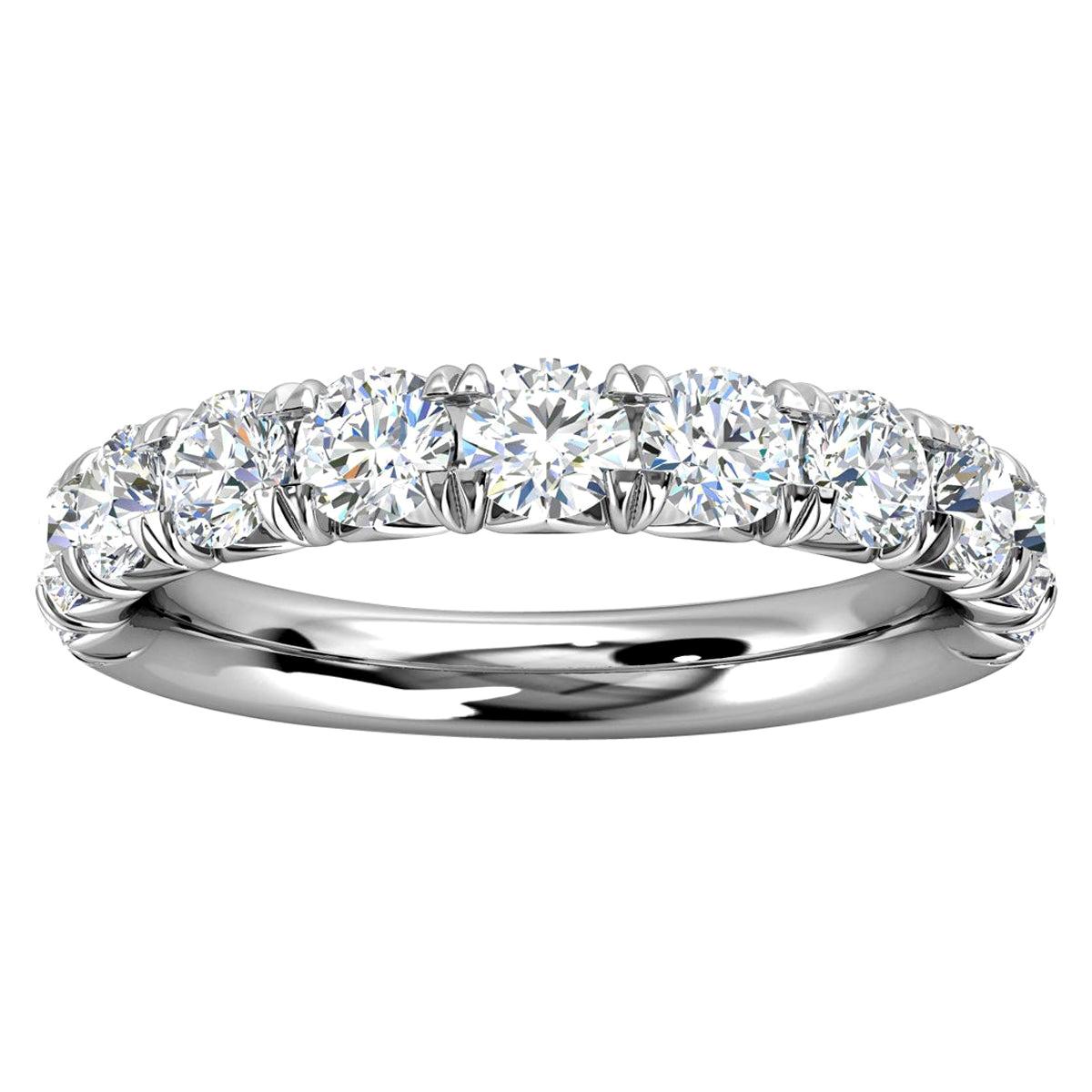 For Sale:  Platinum Voyage French Pave Diamond Ring '1 Ct. tw'