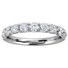 Platinum Voyage French Pave Diamond Ring '3/4 Ct. Tw'