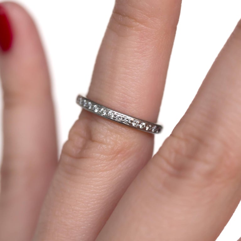 Platinum Wedding Band For Sale (Free Shipping) at 1stDibs
