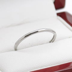 Platinum Wedding Band Ring or Stacking Ring