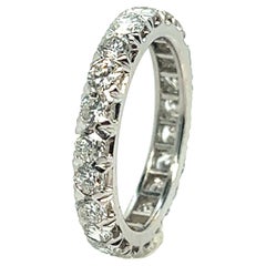 Vintage Platinum Wedding Ring Set with Diamonds