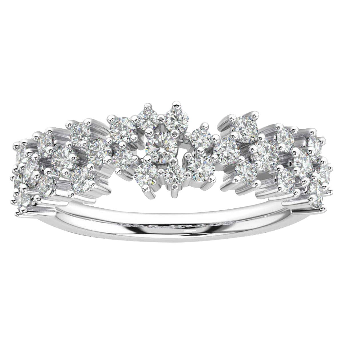 Platinum Willow Fashion Diamond Ring '3/4 Carat' For Sale