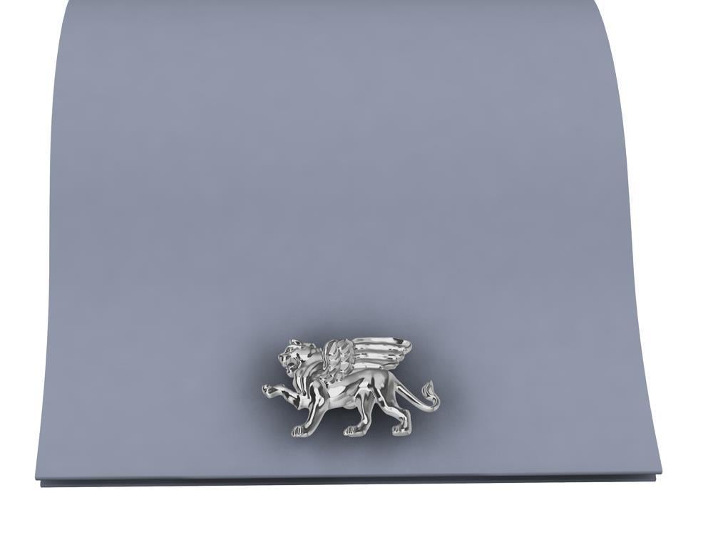 Platinum Winged Lion Griffin Cuff links For Sale 1