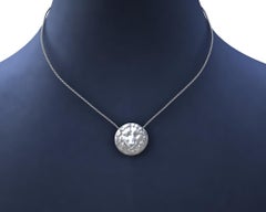 Platinum Womens Chain Leo Lion Pendant Necklace