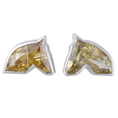 Platinum Yellow Diamond Horse Head Loose Diamonds