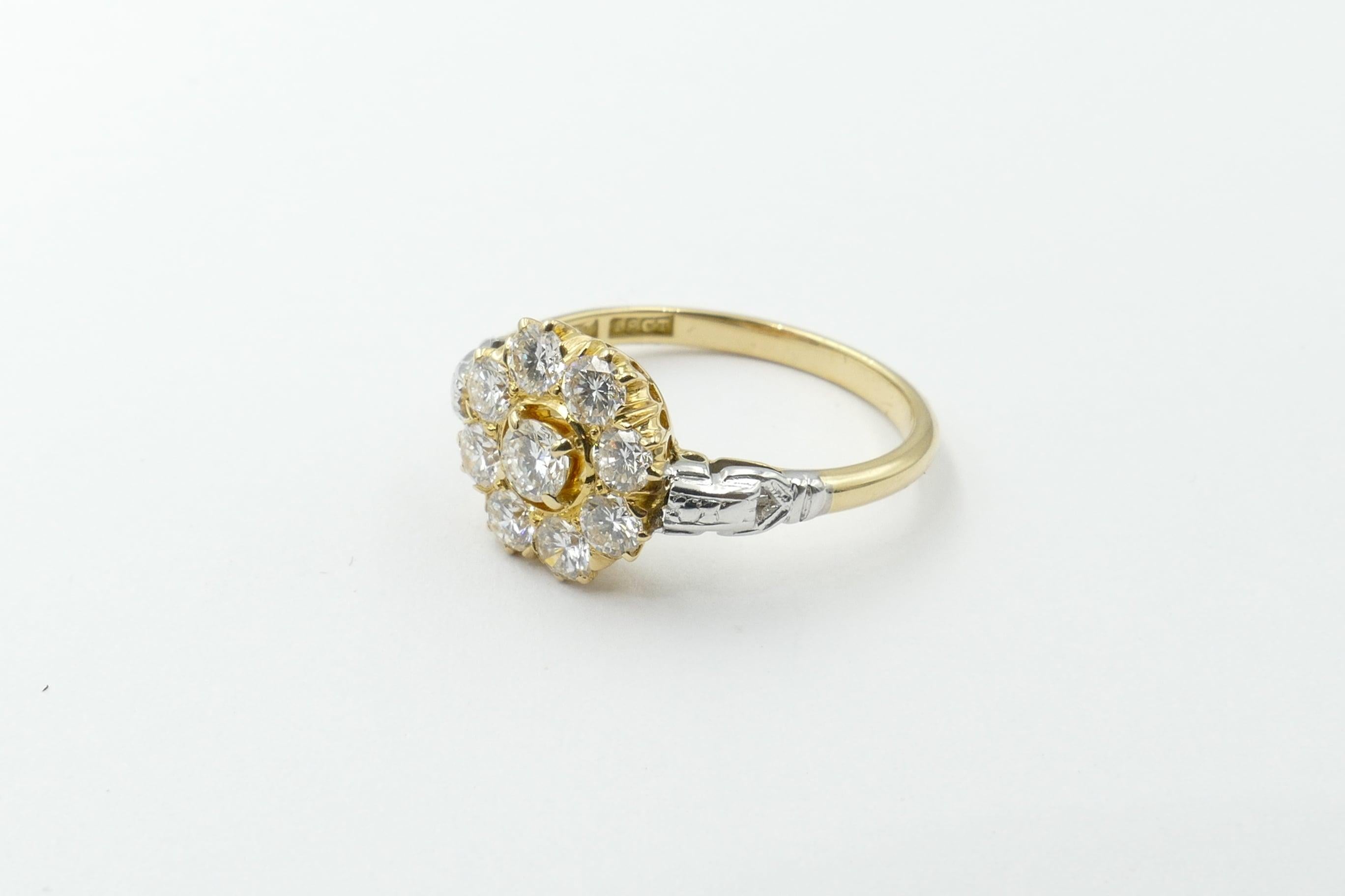 flower diamond engagement rings