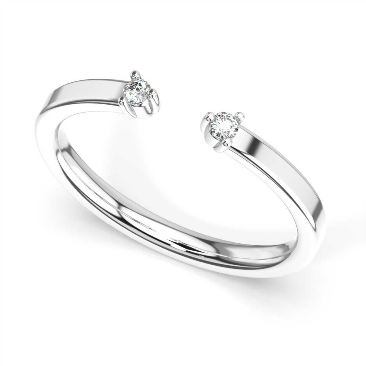 Round Cut Platinum Yonne Diamond Ring For Sale