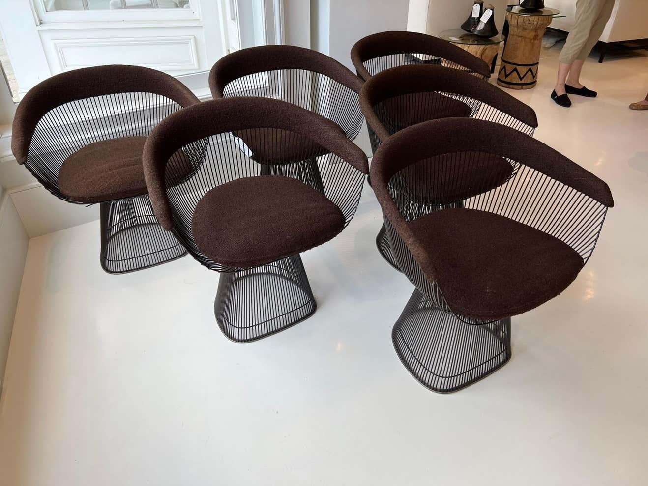 Mid-Century Modern Platner Chairs Set of 6 Dining Chairs