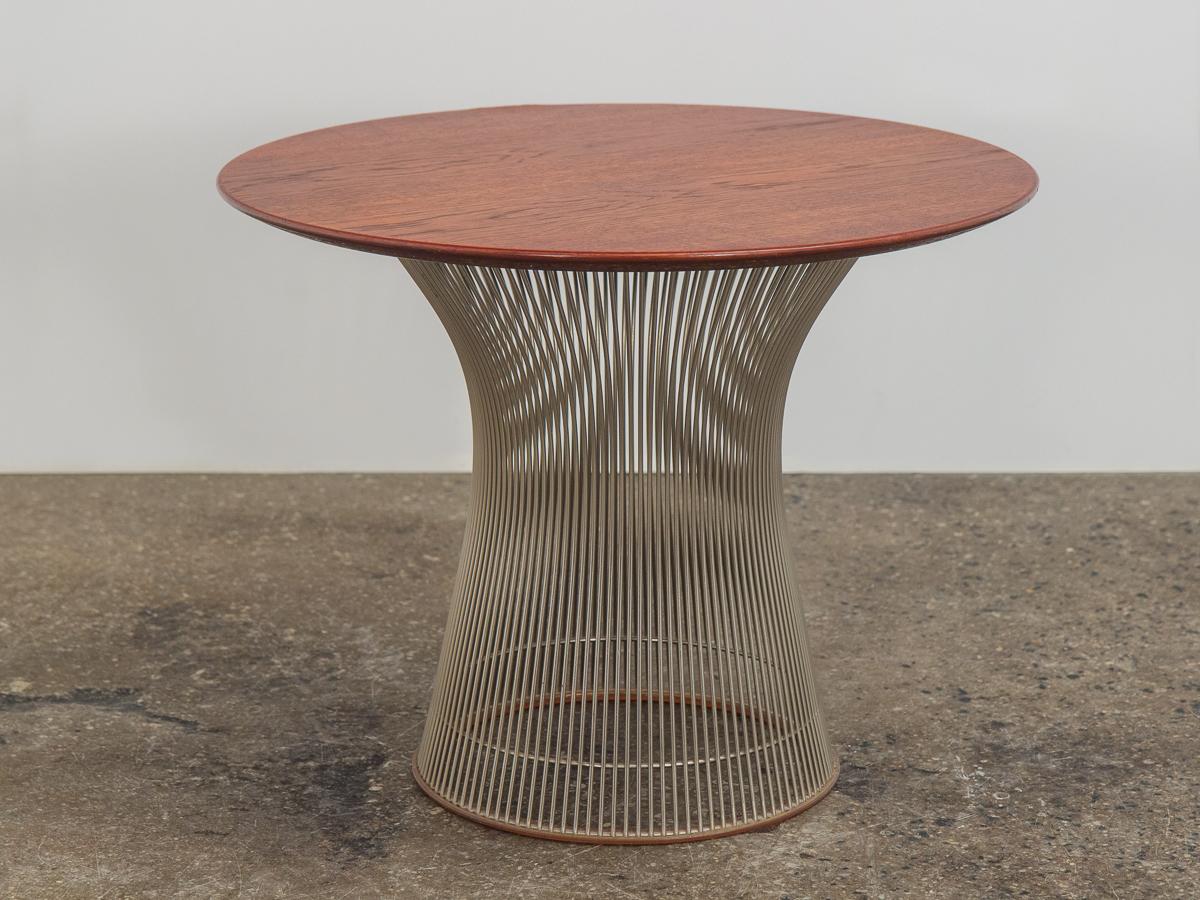 Platner Collection for Knoll Wire Side Table In Good Condition In Brooklyn, NY