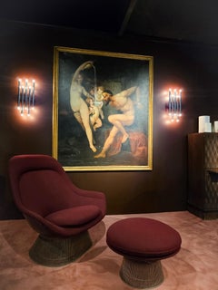 Platner Knoll easy chair and ottoman