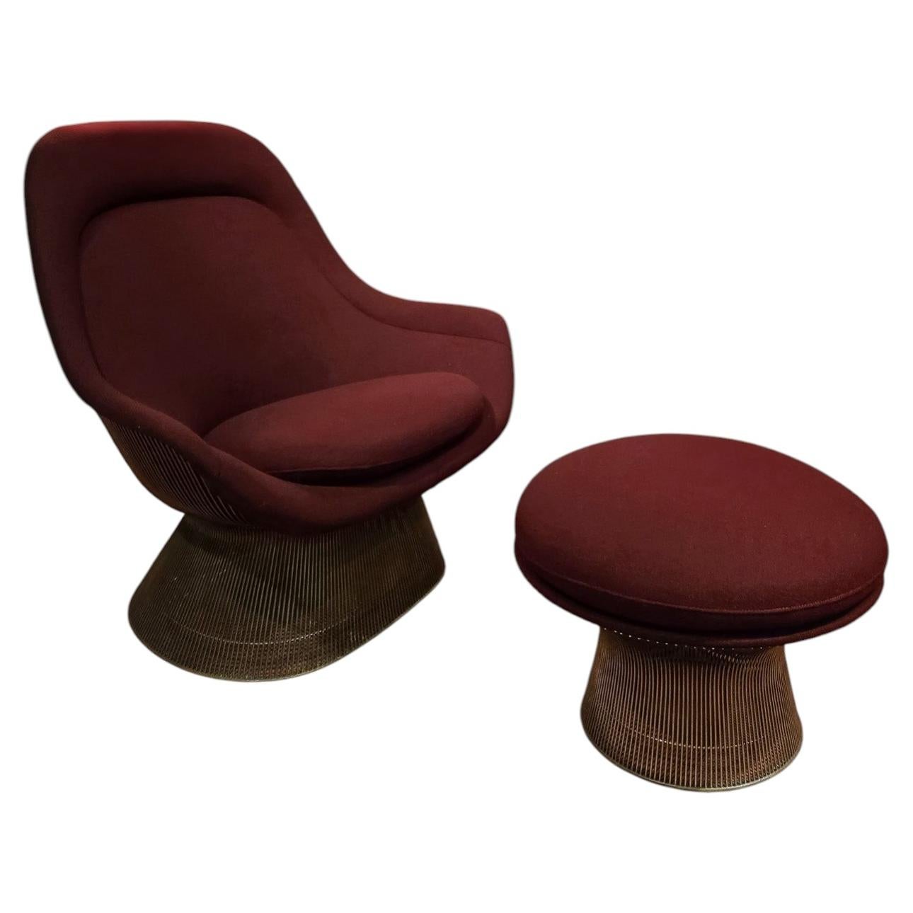Platner Knoll Sessel und Ottomane