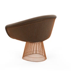 Platner Lounge Chair in Summit/Ridge Upholstery & Rose Gold Base