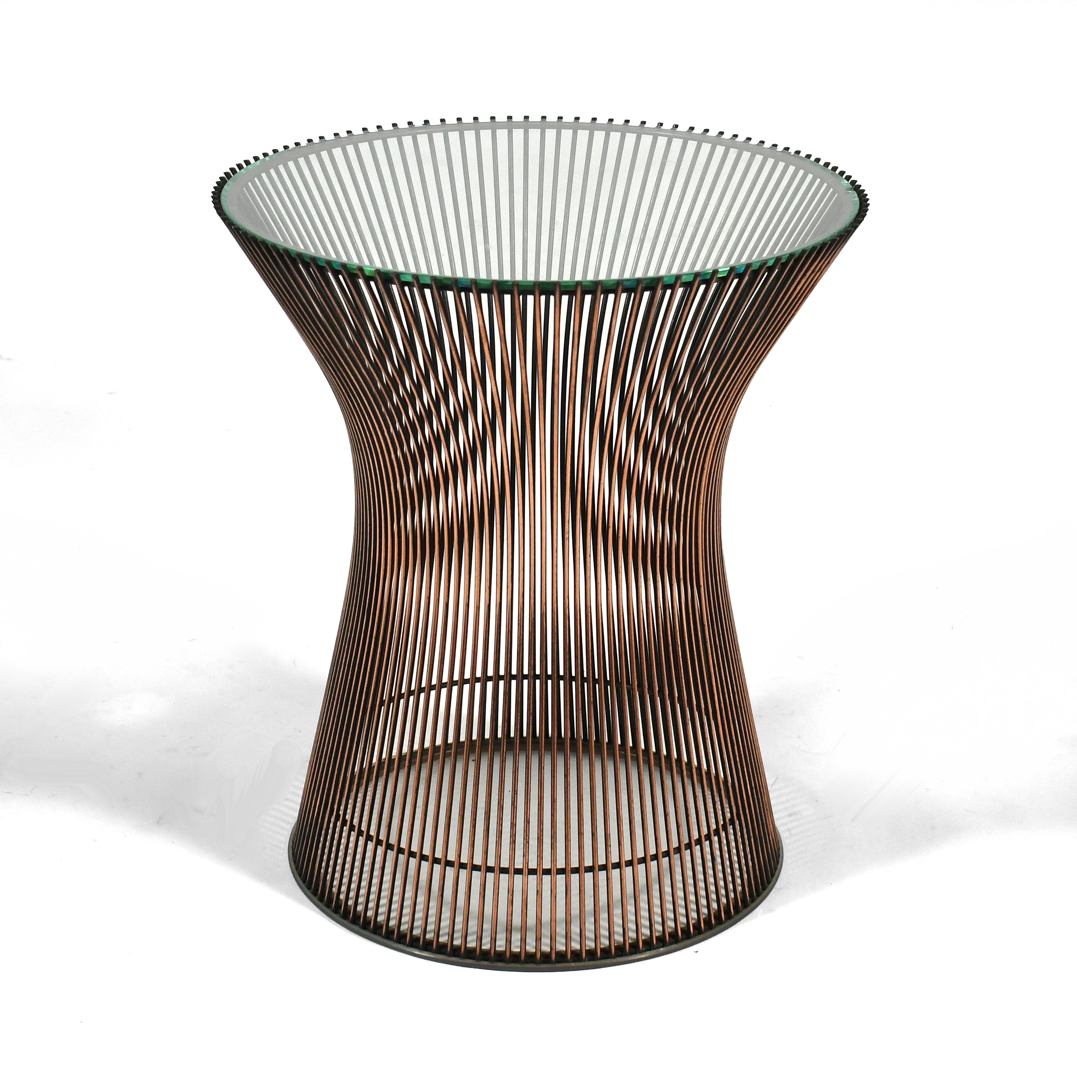 Platner Side Table by Knoll in Rare Copper For Sale 2